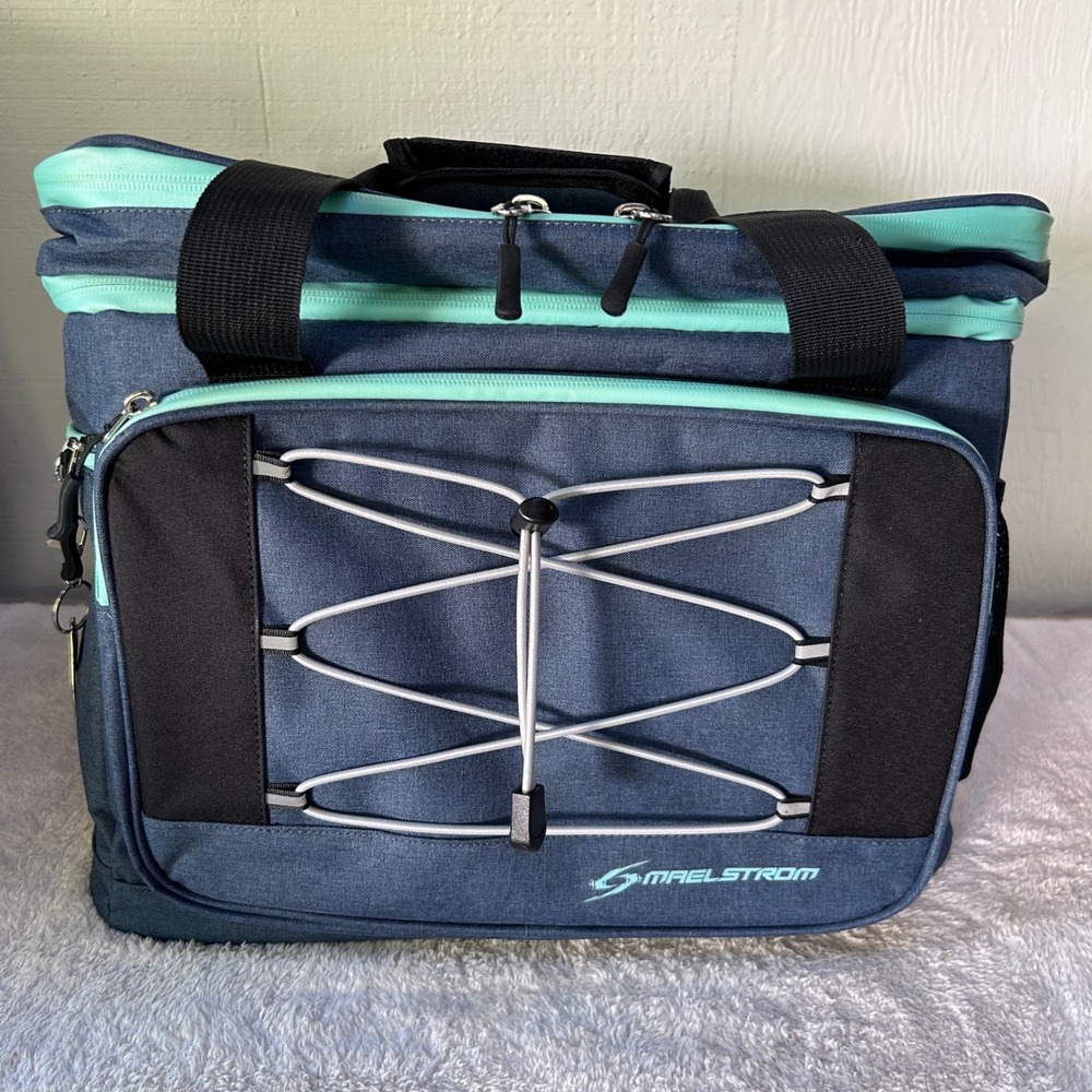 Maelstrom Soft Sided Cooler Bag Blue Mint Green Insulated Picnic Lunch Tote NWOT